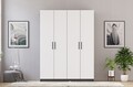 Dulap pentru haine, Rabi, Rb-183-01, 120x180x45 cm, Alb mat / Antracit