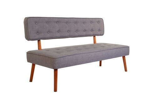 Canapea fixa Westwood Loveseat, Zeon, 2 locuri, 140x64x78 cm, lemn, gri 140x64x78 imagine model 2022