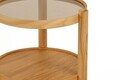 Set masute 2 piese, Hanah Home, Ekol 2, LEMN MASIV DE STEJAR, Stejar