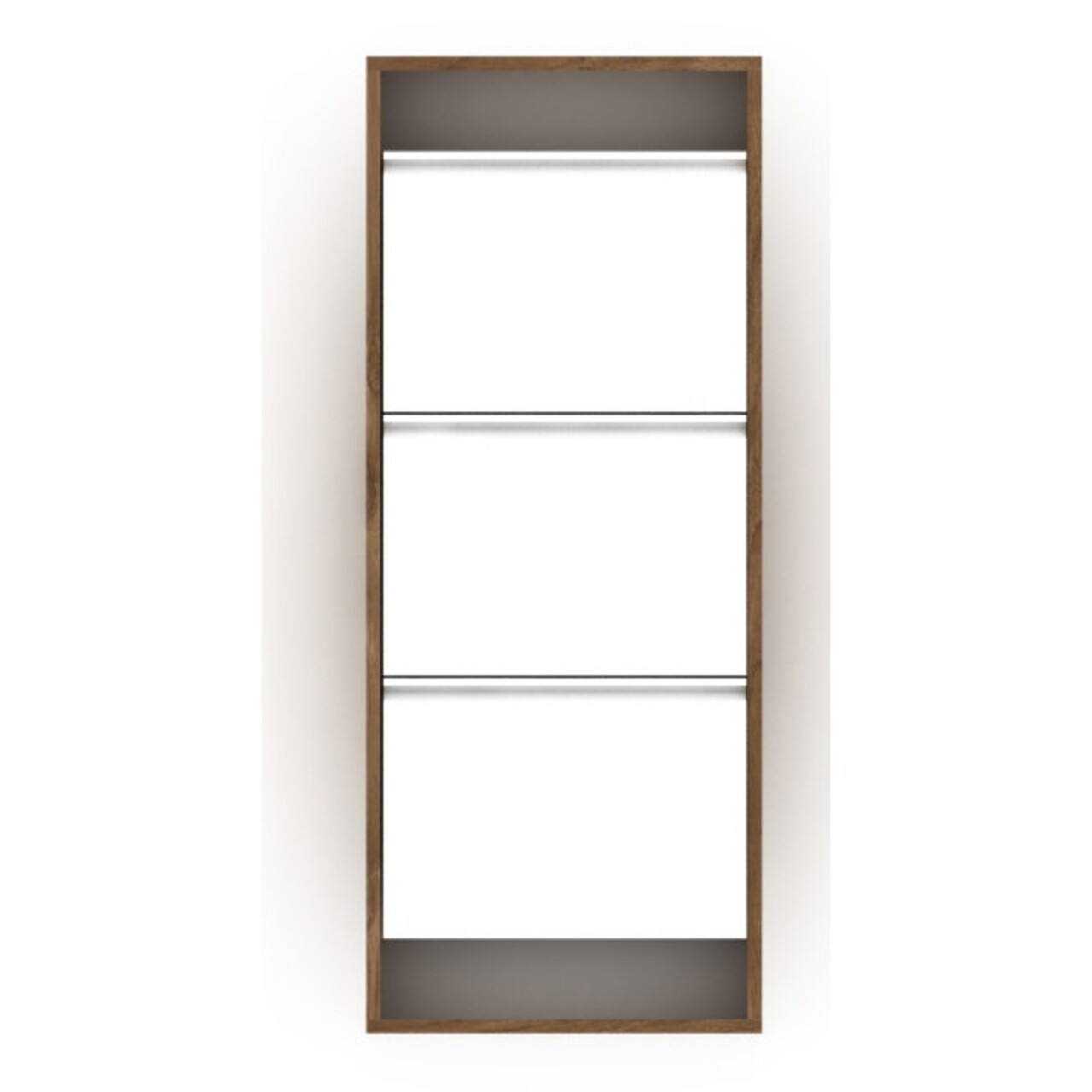 Pantofar Rafevi Hide, 50 X 15 X 124 Cm, PAL/metal, Walnut