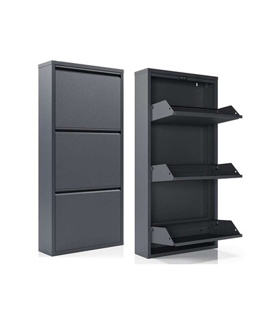 Pantofar, Hanah Home, Torino 3, 50x104x15 cm, 100% SHEET METAL, Antracit