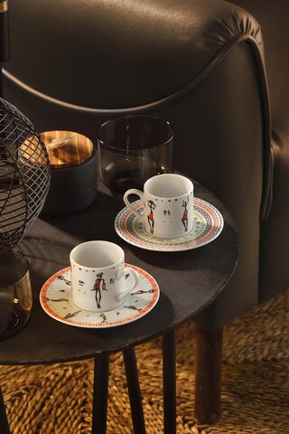 Set de cafea kutahya porselen, ru04kt42011493, 4 piese, portelan