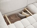 Coltar extensibil dreapta 4 locuri ELTAP, Bon-218, Bonett, 250x175x92 cm, lemn/poliester, alb