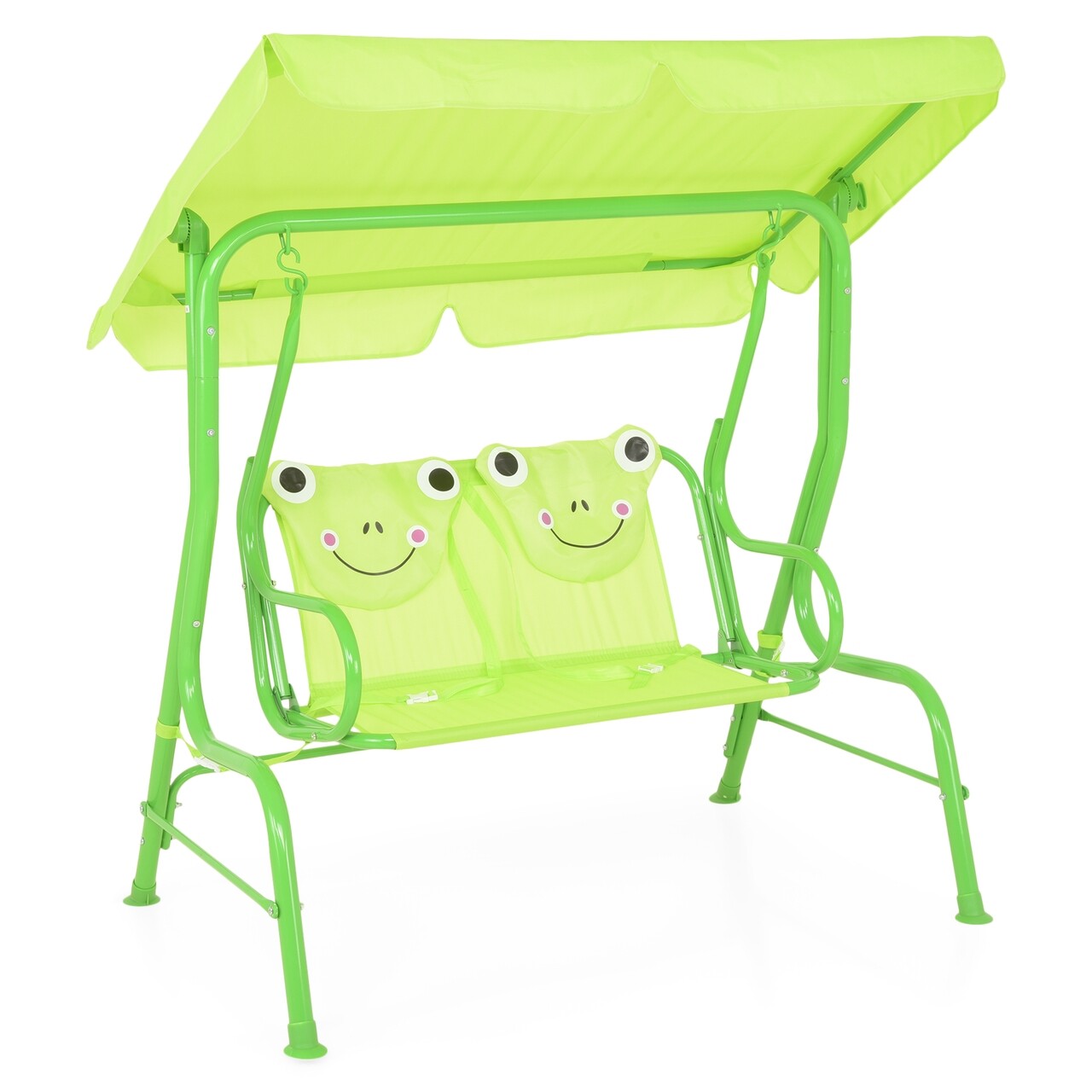 Leagan pentru copii, Frog, 115 x 75 x 110 cm, verde - imagine 3