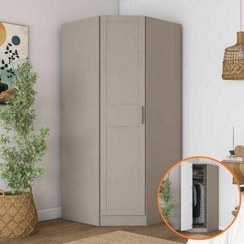 Dulap pentru haine, Hanah Home, BA293, 91x210x57.5 cm, Gresie