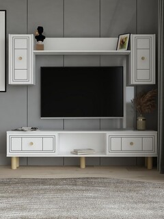 150x44.6x29.6 cm, Alb