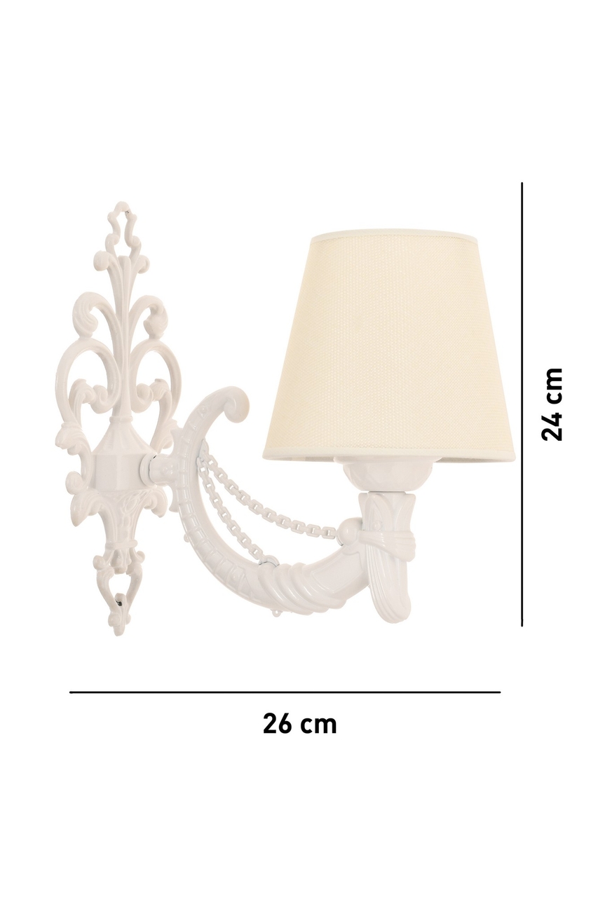 Aplica de perete, Opviq, 390FLH2348, Crem/Alb - view 4