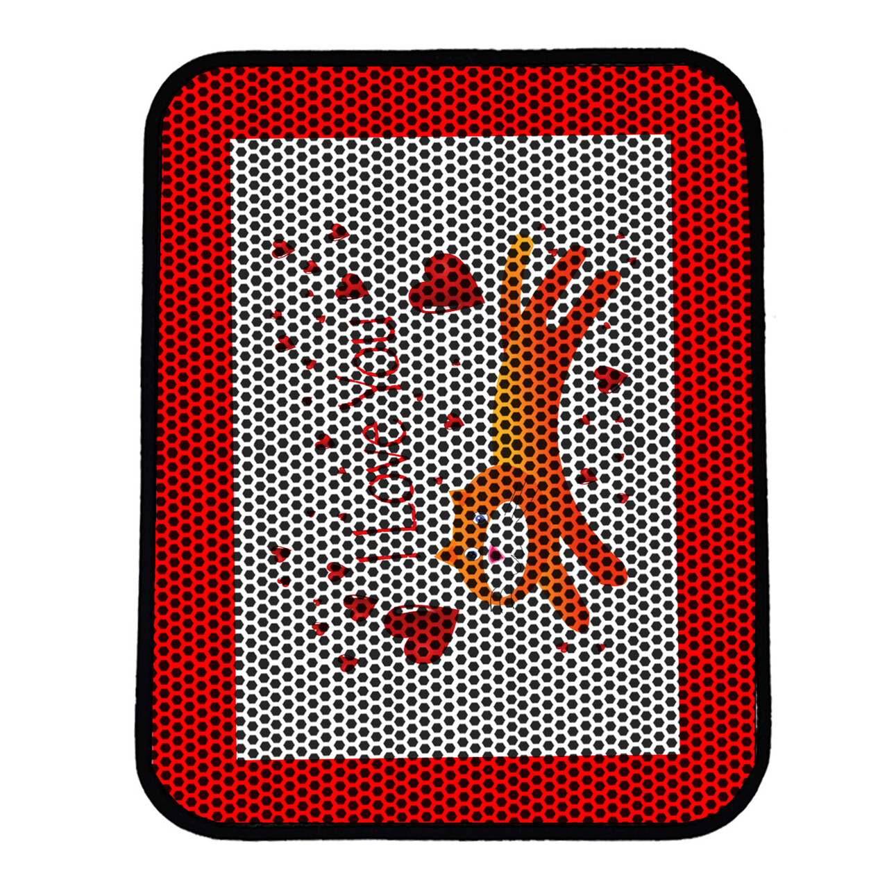 Covoras litiera pentru colectarea granulelor de nisip, Paws &amp; Whiskers, Nrszn0038, 50% PVC/50% poliester, Multicolor - view 2