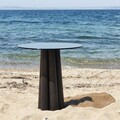 Masuta de cafea, Neostill, Thales, 50x50x50 cm, Sticla temperata, Negru/Bronz