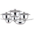 Set de gatit 12 piese Muhler, MR-1242, inox, gri