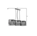 Lustra ELTAP, Gormar, 92x30x120 cm, 3xE27, 15W, otel, negru
