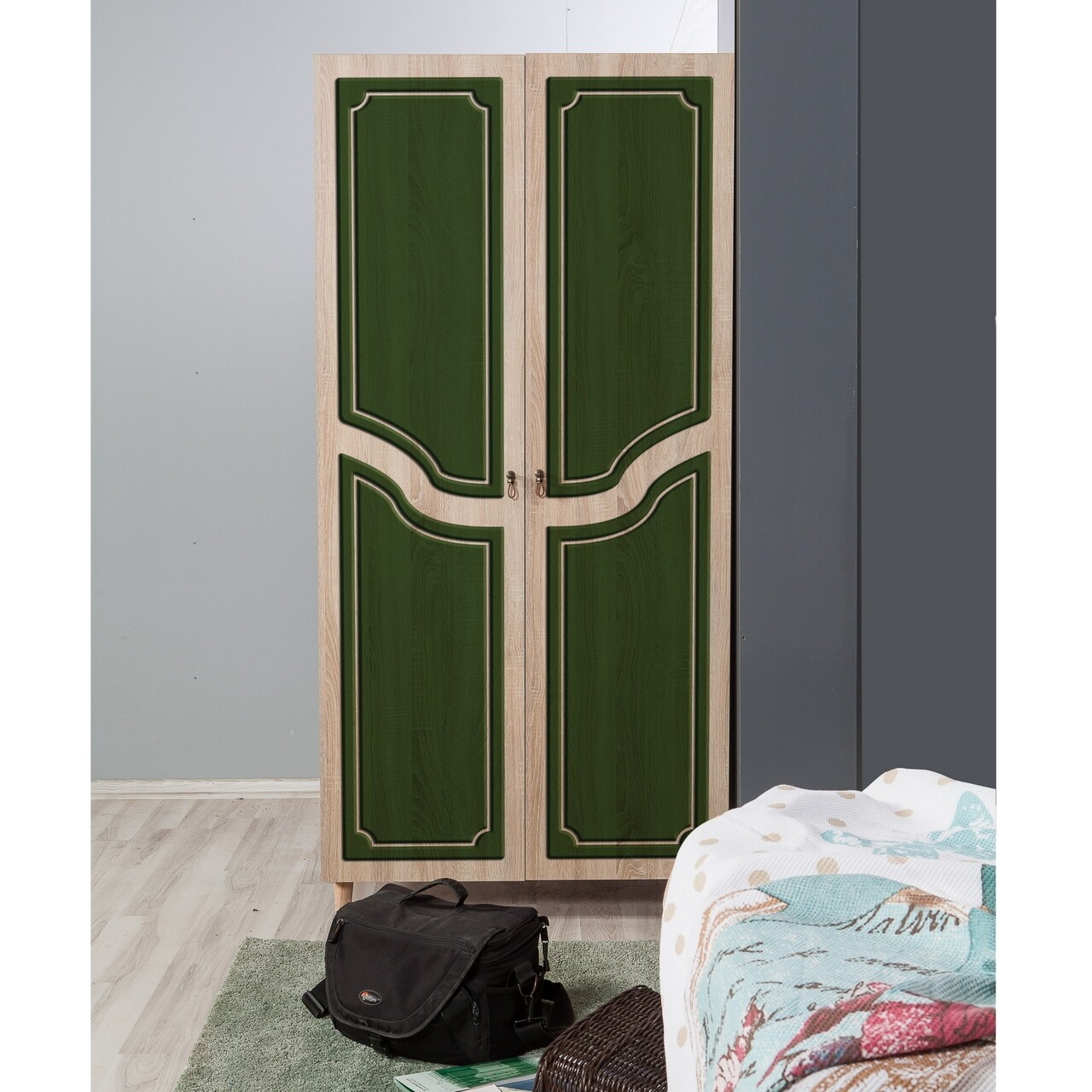 Dulap pentru haine Stil 623, Vella, 90x52x192 cm, multicolor - 2 | YEO