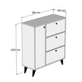 Pantofar, Mezza, Bella 1802, 90x105x35 cm, Stejar