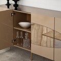 Consola, Neostill, Lago, 180x80x40 cm, MDF , Bronz / Aur