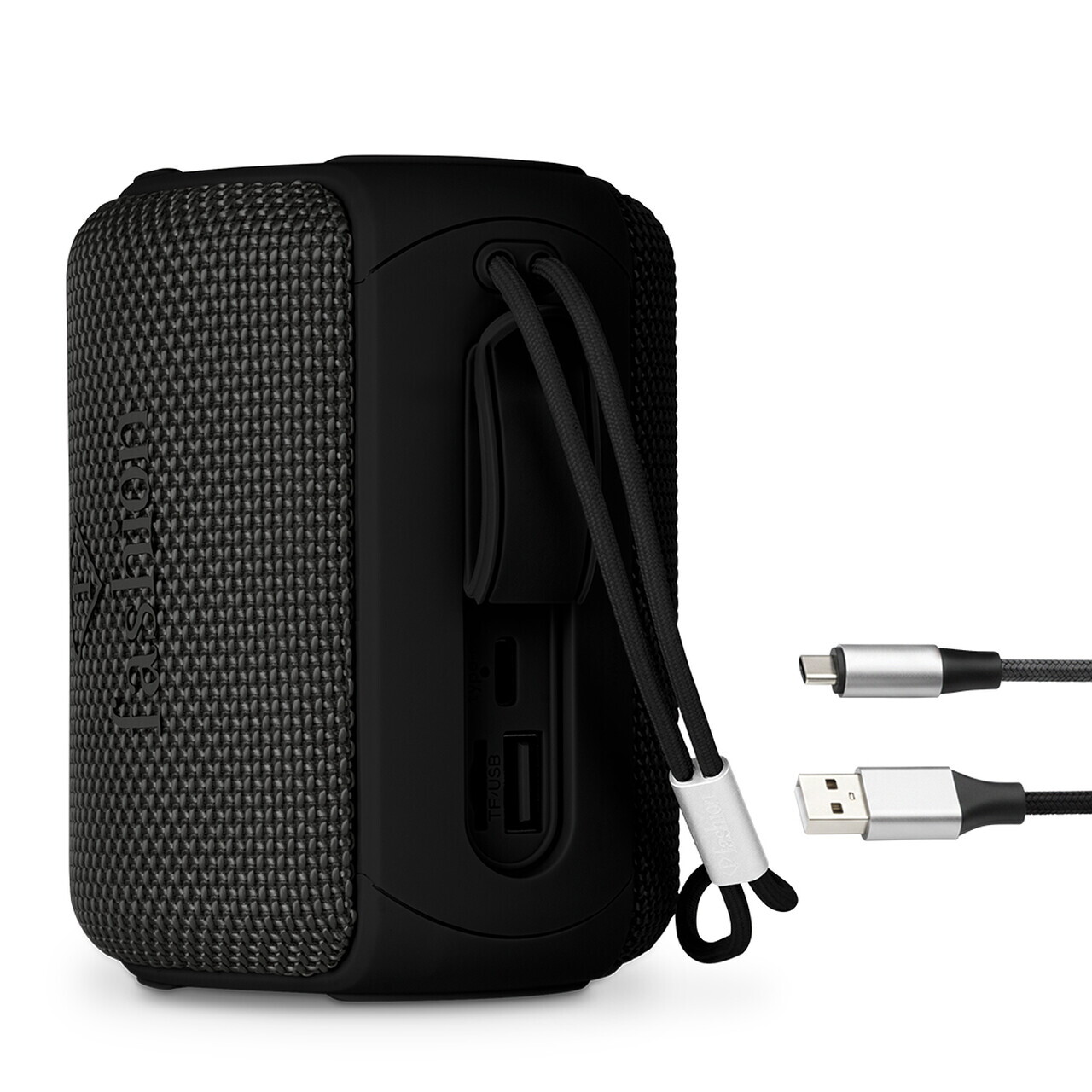 Boxa Bluetooth S Fashion TV, Matte Black-Rose Gold, 8.5x8.9x11.5 cm, negru - imagine 3