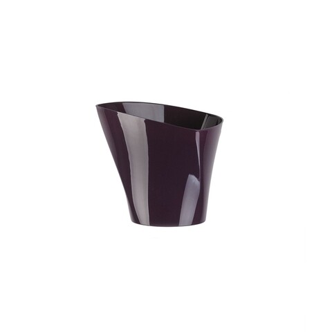 Ghiveci Twister 22 cm, plastic, mov inchis