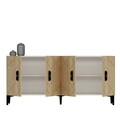Consola, Olivia, Cross KB150, Stejar alb / safir