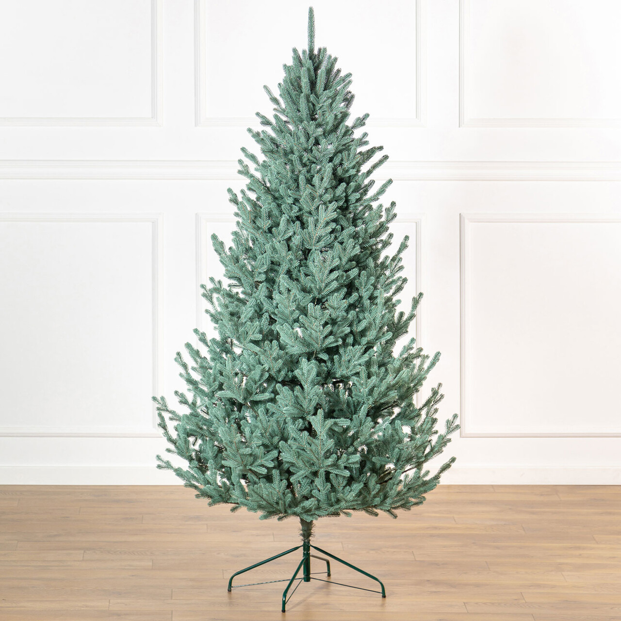 Brad artificial Christmas Deluxe by Sersimo, Viena Select argintiu, integral 3D, 210cm — imaginea 12