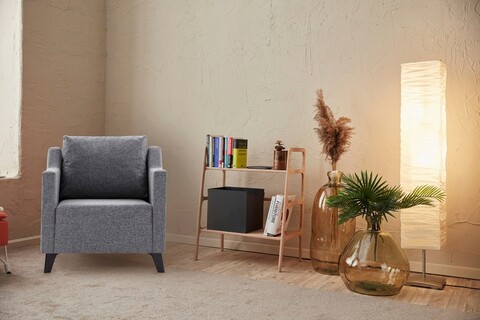 Fotoliu, balcab home, 825blc2739, lemn de fag, gri