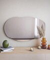 Oglinda decorativa, Siam, Lossa, 52x89x2.2 cm, MDF , Negru