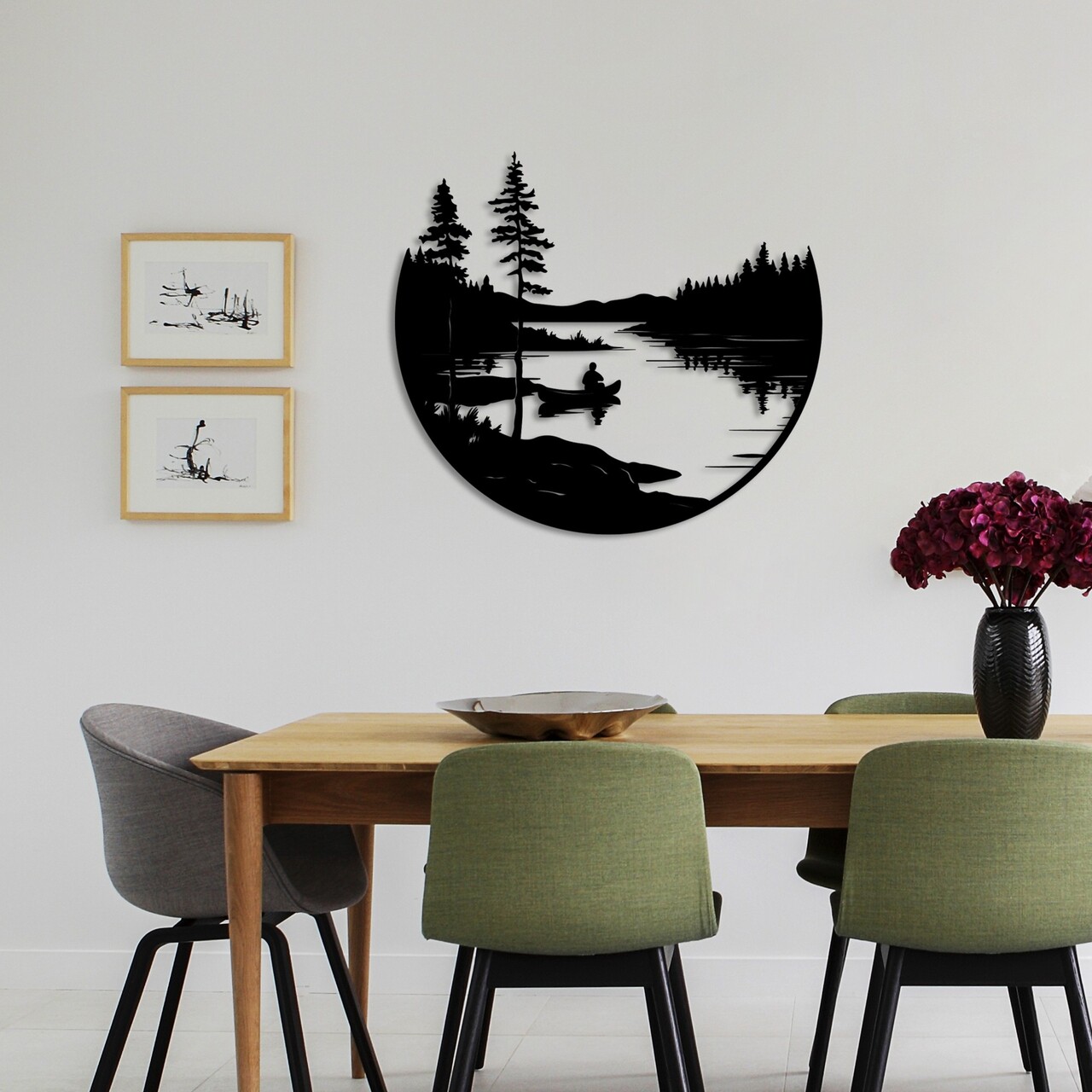 Decoratiune de perete, Solo, Dimensiune: 54 x 60 cm, Negru - view 3