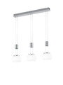 Lustra Madison, TRIO, 87x16x150 cm, 8W, 3x SMD, aluminiu, argintiu mat