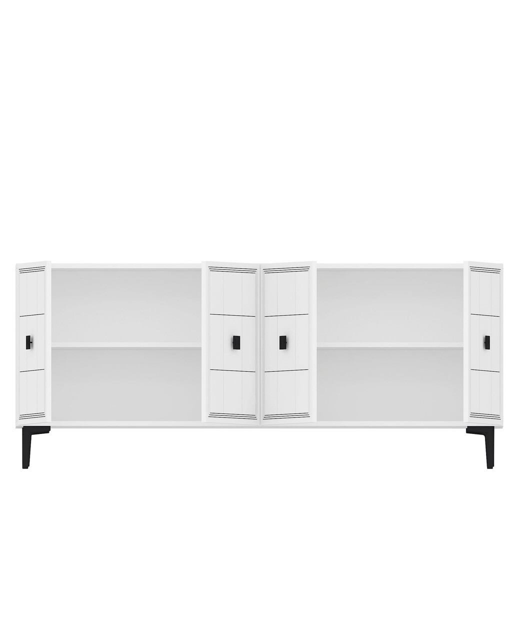 Consola, Hanah Home, Yuka 120, 120x75x32 cm, Alb - view 7