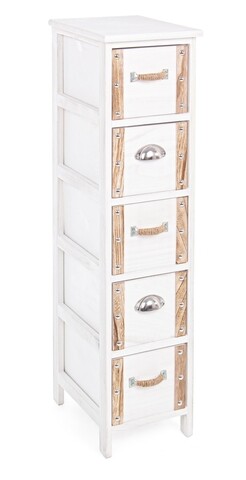 Comoda Romance, Bizzotto, 26 x 32 x 98 cm, lemn de paulownia