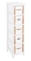 Comoda Romance, Bizzotto, 26 x 32 x 98 cm, lemn de paulownia