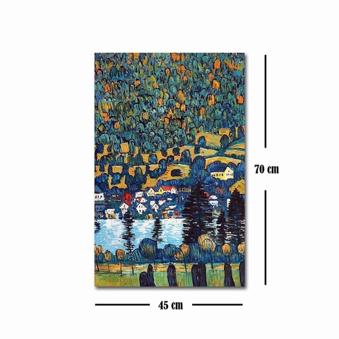 Tablou decorativ, FAMOUSART-066, Canvas, Dimensiune: 45 x 70 cm, Multicolor