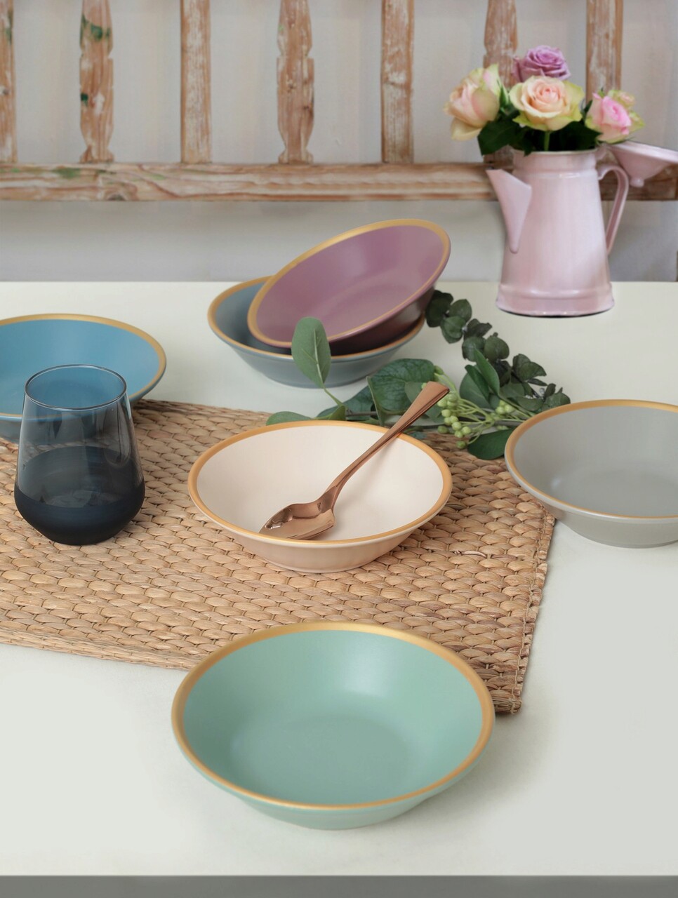 Set farfurii Keramika 275KRM1914 Ceramica  Nu absoarbe apa Multicolor