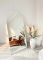 Oglinda Cheval, Hanah Home, Oval 80x180, 80x180x1.5 cm, Alb