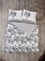 Lenjerie de pat pentru o persoana, 3 piese, 100% bumbac ranforce, Cotton Box, Volante