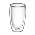 Set 2 pahare Doble, Ambition, 450 ml, sticla temperata, transparent