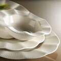 Serviciu de masa, Hermia, 710KTP3818, Portelan, Plate: 22 cm (12 Pieces), Crem