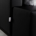 Coltar extensibil dreapta 4 locuri ELTAP, Ov51, Ottavio, 275x180x85 cm, lemn/poliester, gri deschis/negru