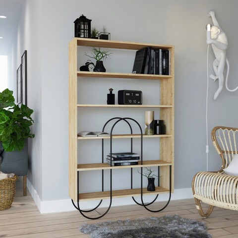 Corp biblioteca, homitis, norfolk bookcase, 96x160x25.5 cm, stejar