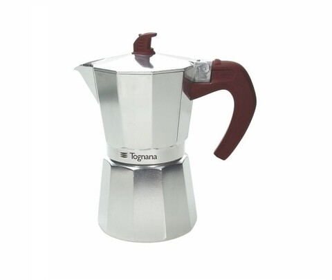 Poza Cafetiera Grancucina Grey, Tognana, 6 cesti, 300 ml, aluminiu/silicon/plastic, argintiu