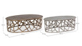 Set 2 masute de cafea Zahid, Bizzotto, 105x67x33 cm, aluminiu