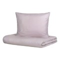 Lenjerie de pat dubla Agnes, Homla, 3 piese, 160x200 cm, bumbac satinat/poliester, gri