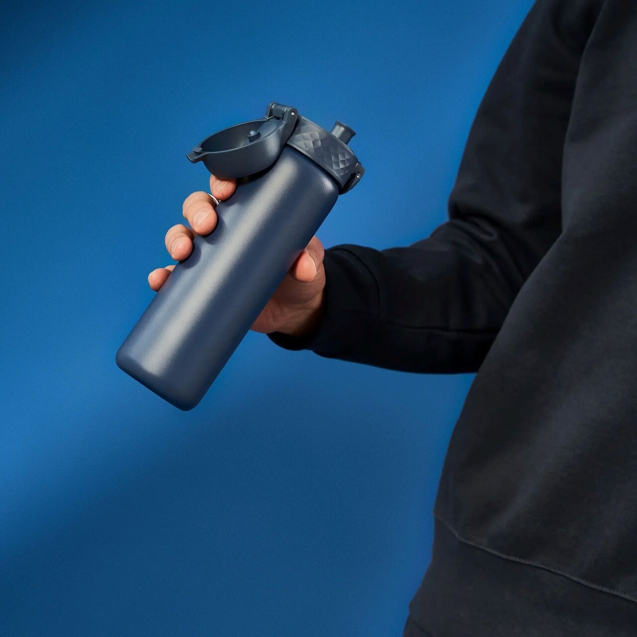 Sticla apa Slim, inox, 600ml, Ash Navy - Ion8 - view 8
