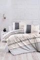 Lenjerie de pat dubla, Pine - Grey, Life Style, Bumbac Ranforce