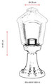 Lampa de exterior, Avonni, 685AVN1302, Plastic ABS, Negru
