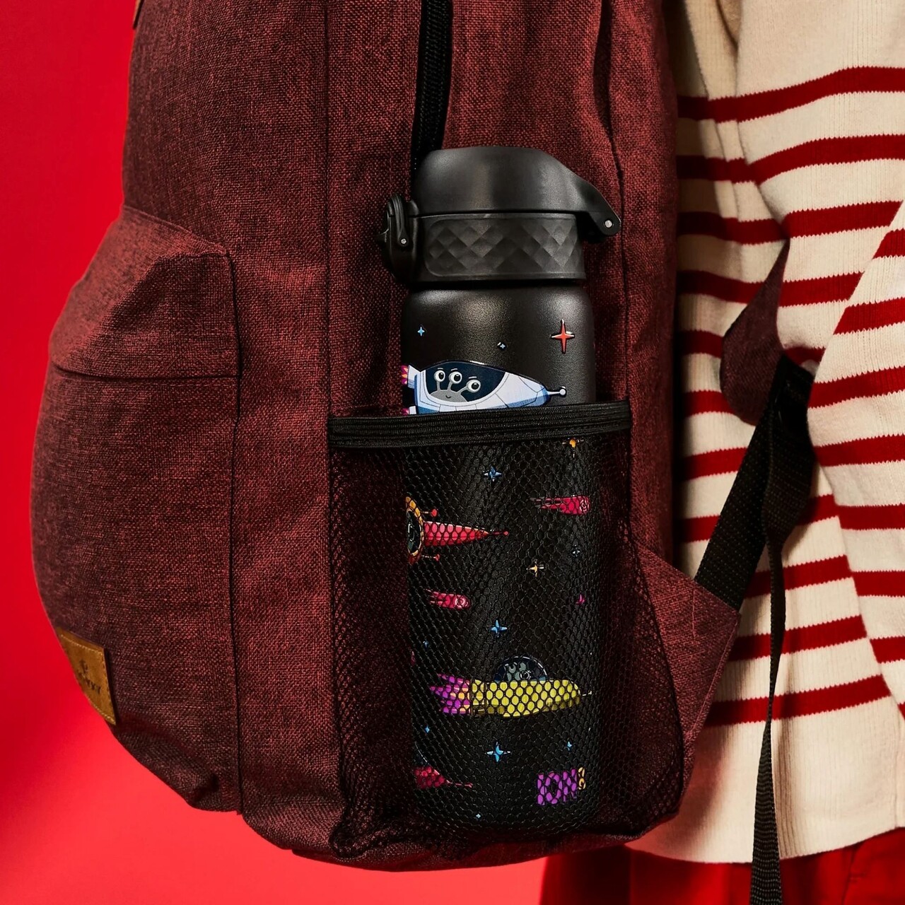 Sticla apa pentru copii Slim, inox, 600ml, Spaceships - Ion8 - view 6