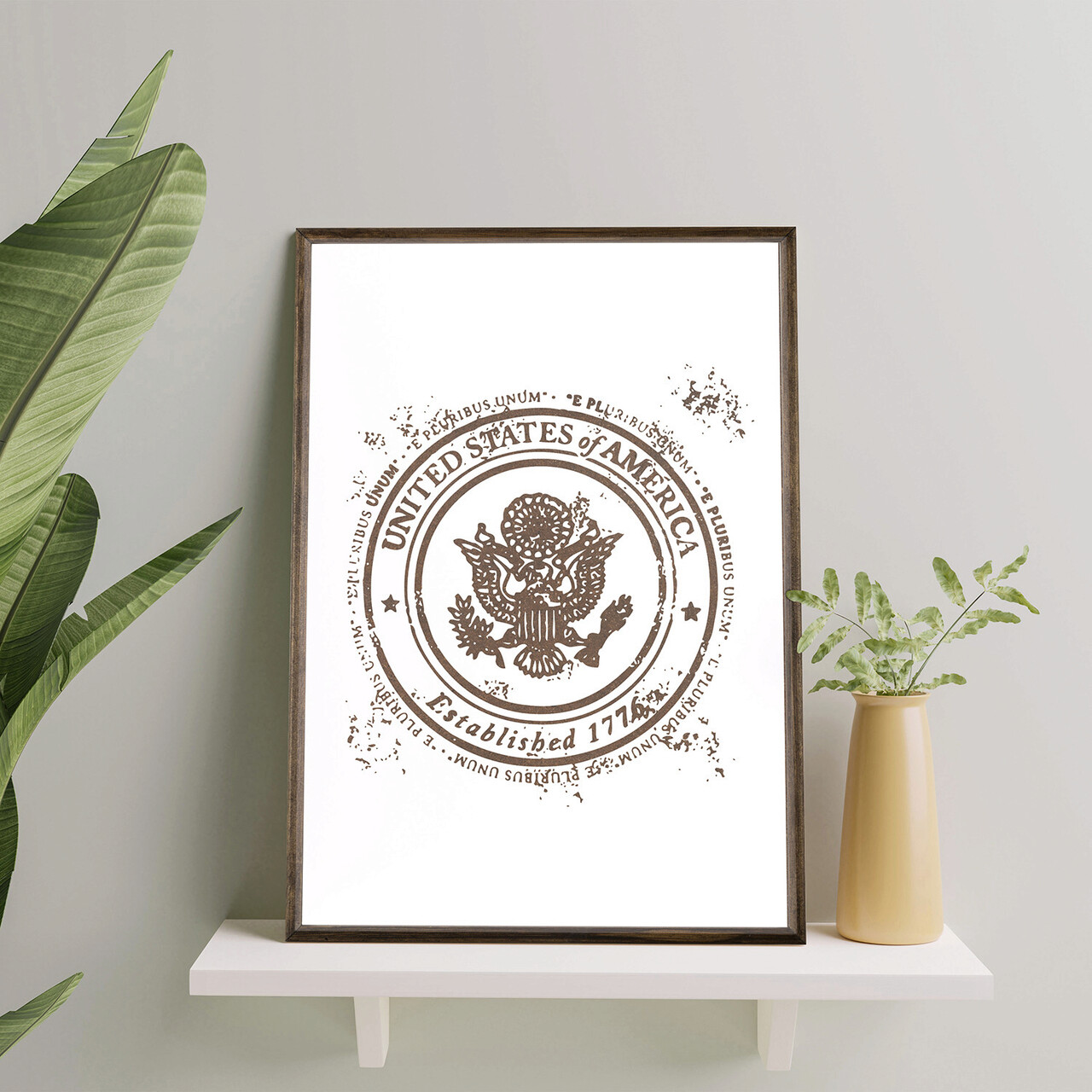 Tablou decorativ TD015 Lemn Desenat manual Natural