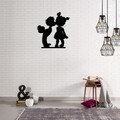 Decoratiune de perete Kiss, Maison in Design, 45x51 cm, otel