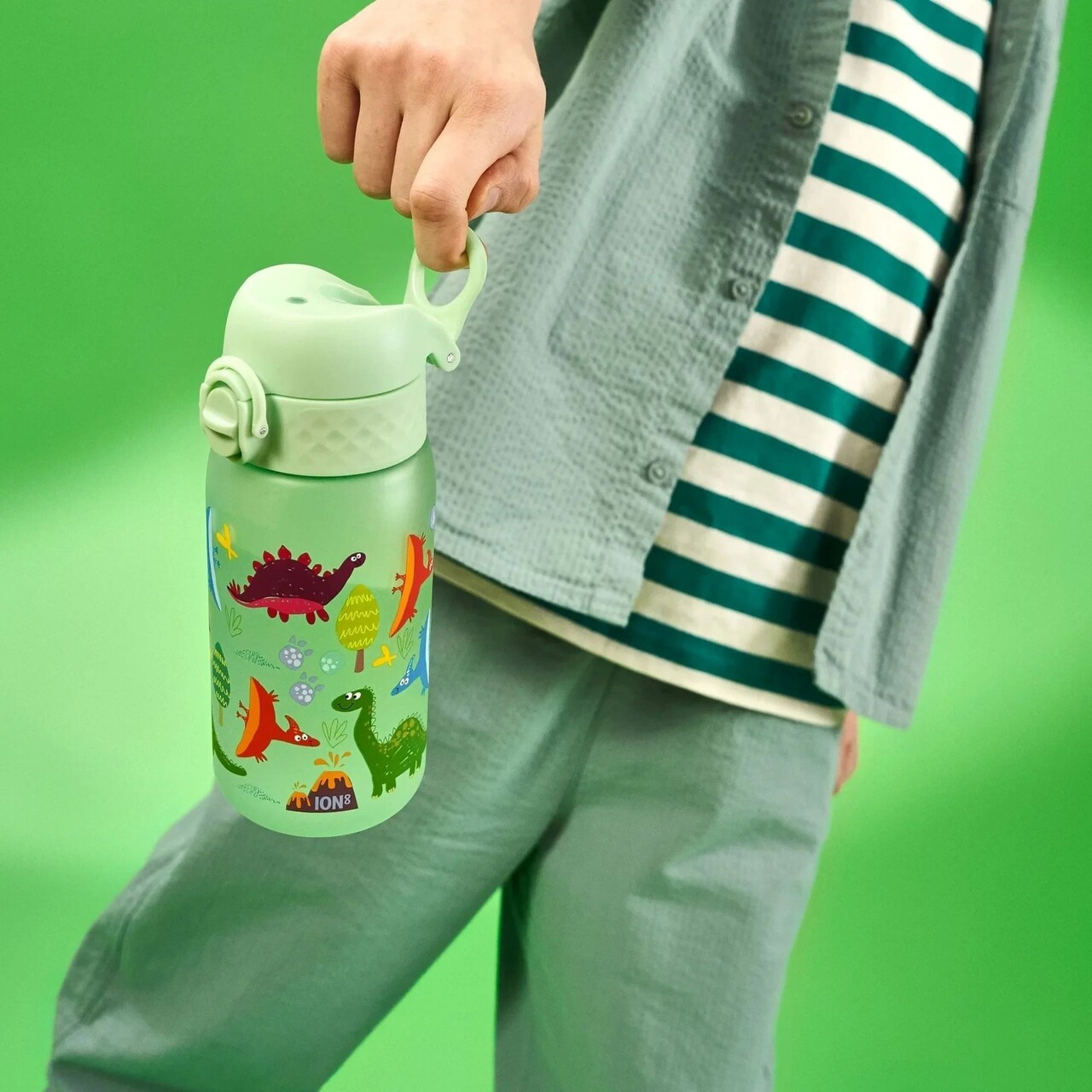 Sticla apa pentru copii, recyclon, 350ml, Dinosaurs - Ion8 - view 7
