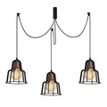Lustra Harran N-1131, Noor, 110 x 110 cm, 3 x E27, 100W, negru