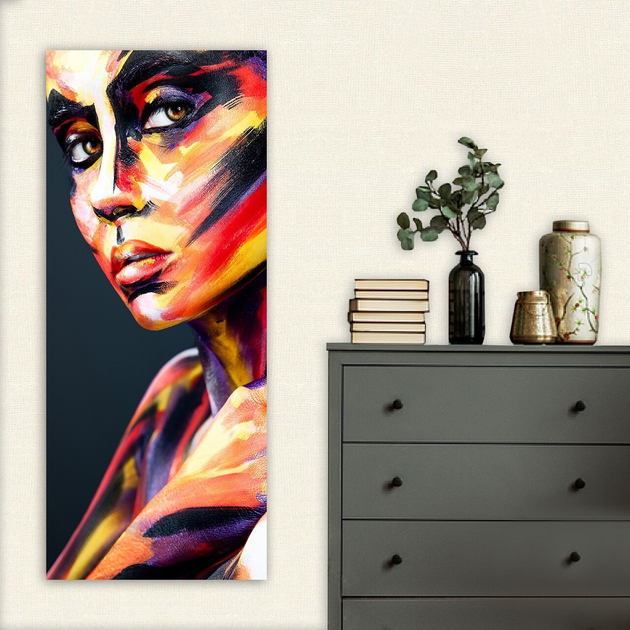 Tablou decorativ DKY4552938821_50120 Cadru: 100% LEMN (grosime: 3 cm) Multicolor