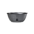 Ghiveci cu farfurie PAGLIA, 30 cm Ø, plastic, antracit